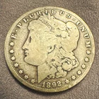 1892 Morgan Silver Dollar $1 0.9 Fine Silver Business Strike Philadelphia KM#110