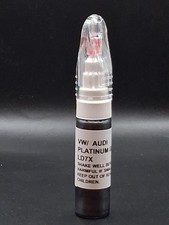 VW VOLKSWAGEN/ AUDI PLATINUM GREY LD7X CHIP/ SCRATCH PAINT TOUCH UP PEN/ BRUSH 