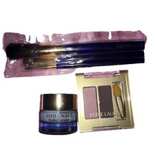 Est e Lauder Hydra Complete, 3 Brush Set, Pure Color Eyeshadow Lot. Makeup Set
