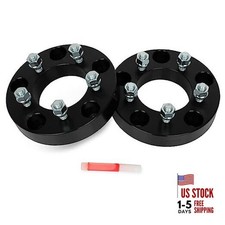 2pcs 1.25 Inch Wheel Adapters 5x5.5 To 5x4.5 With Studs 12x1.5 Bore 88mm