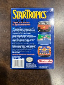 Startropics Nintendo NES complete in Box CIB with Letter to Mike