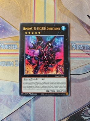 Yu-Gi-Oh! Nummer C101: DUNKELHEIT Stille Ehre Rare (Goldschrift) MAGIER ITA yugioh