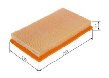 Luftfilter BOSCH F 026 400 045 Filtereinsatz für SUZUKI WAGON FH IGNIS G3X JUSTY