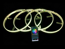 15.5'' RGBW Million Color Shifting LED Wheel Rim Lights For Car Truck SUV Pickup
