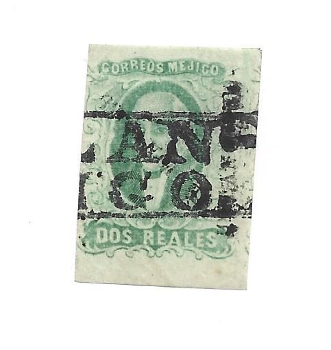 MEXICO TULANCINGO 2 REALES 1856 ISSUE SK1714 (WW364)