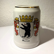 Bierkrug Berlin mit Wappen, Bodenmarke Bavaria - Keramik