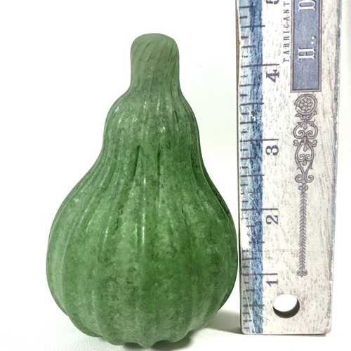 3 Vtg Murano Scavo Art Glass Fruit Sculptures Plum, Pear, Lime Hand Blown EVC - Picture 8 of 10