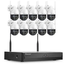 5MP Outdoor Wireless Security Camera System Home WiFi 10CH NVR Night Vision 30m