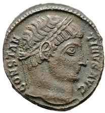 Constantine I The Great Roman Empire Bronze Coin Campgate PROVIDENTIAE AVGG 20mm