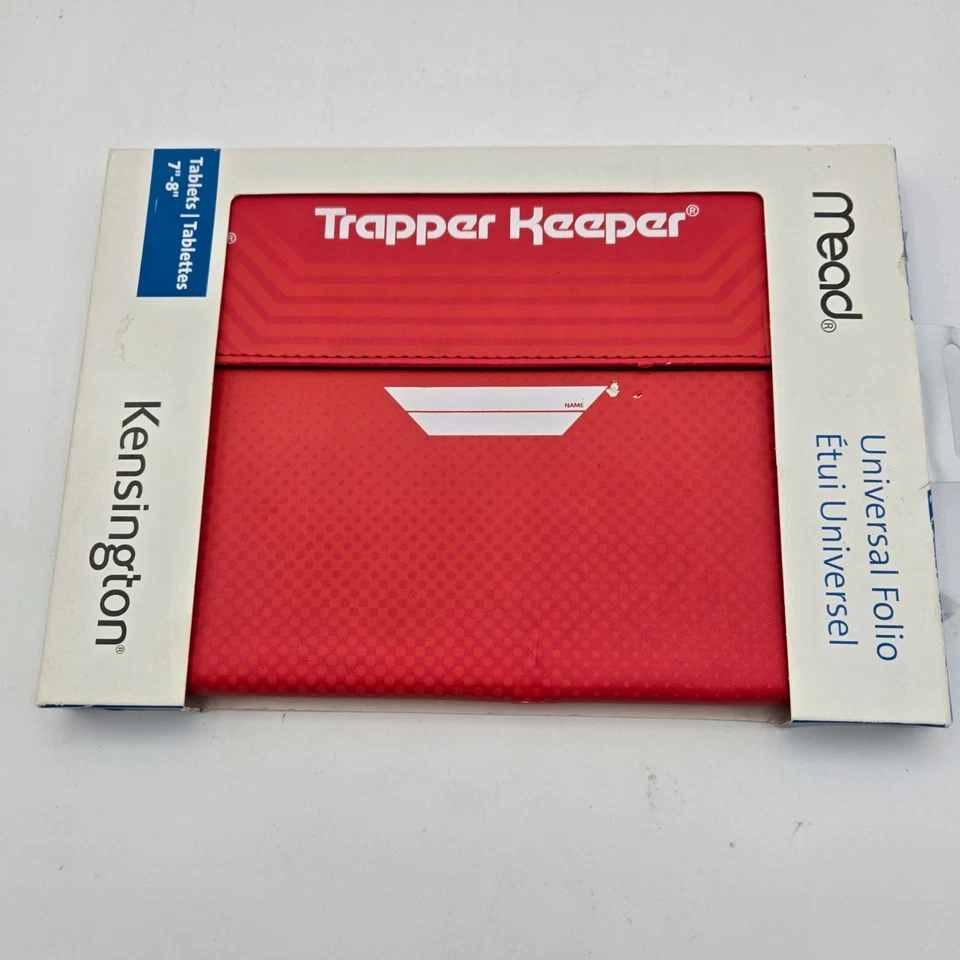 Kensington Mead Trapper Keeper Red 7" tablets New Universal Folio - Image 2 of 3