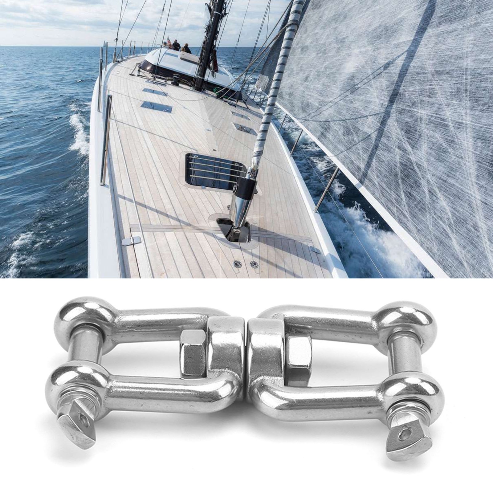 Swivel Shackle Stainless Steel Rolling Chain Marine Device For Ships
