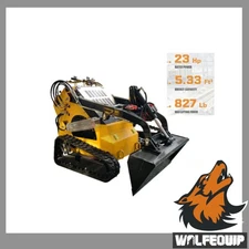 23HP Mini Skid Steer Hydraulic Guided New Wolfequip Drive Compact Track Loader 