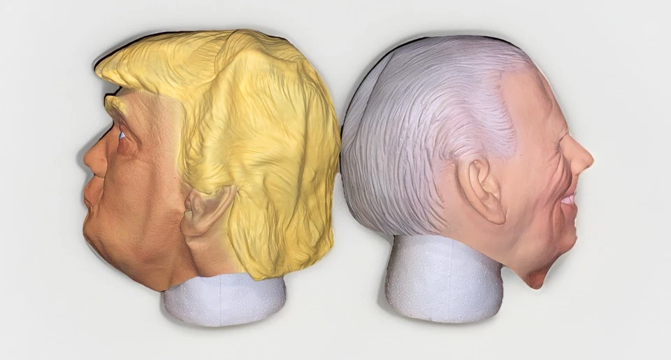 TRUMP/BIDEN-Máscara facial-Presidentes de Estados Unidos-América-Cosplay-Disfraz-Adulto-Fiesta de disfraces Foto 3 de 4