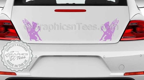 Pegatinas de coche Fairy Pixie Parachoques Cuerpo de vinilo Calcomanía gráfica, Pegatinas de coche femenino X2 - Imagen 3 de 12