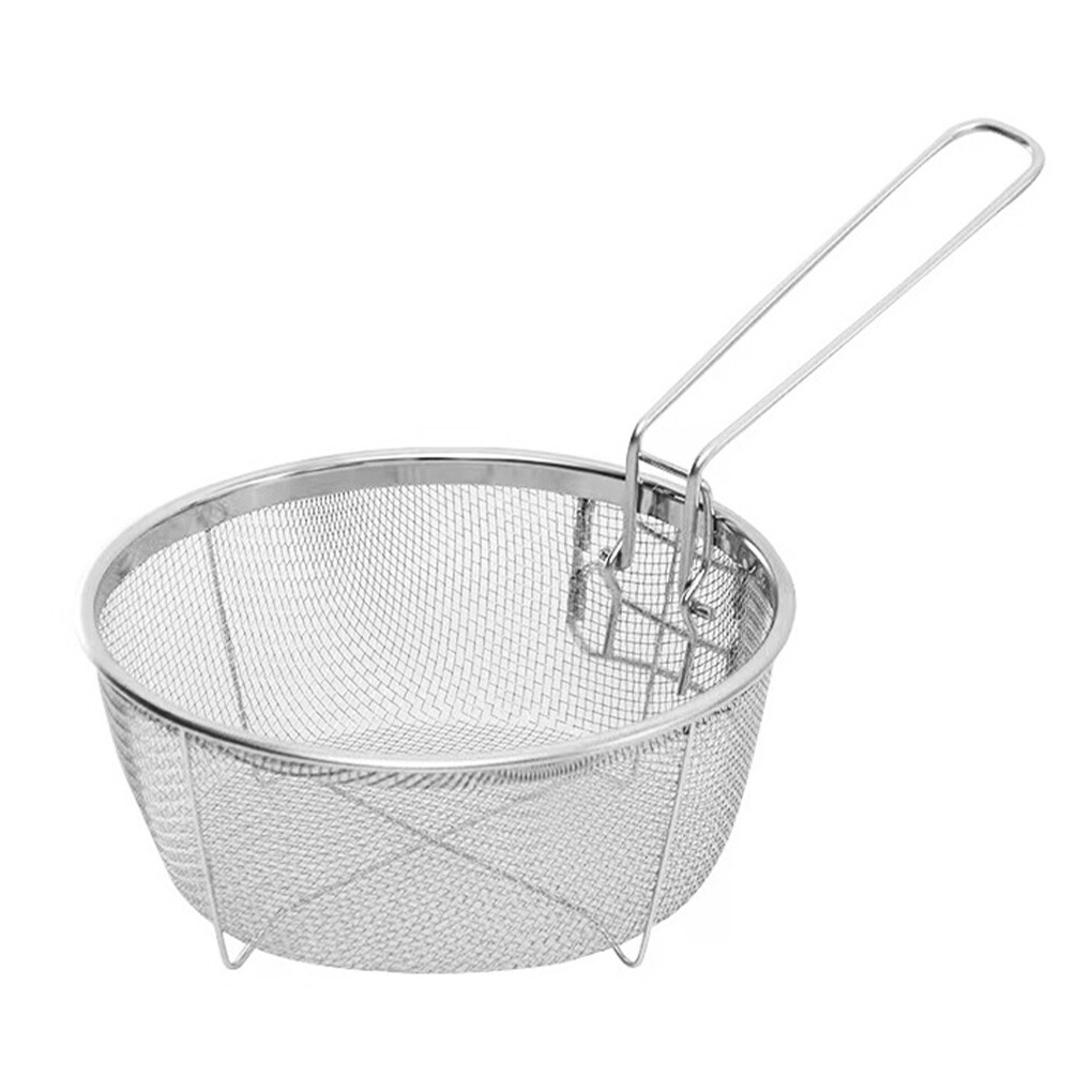 Stainless Steel Deep Fry Basket French Fries Chicken Frying Kitchen