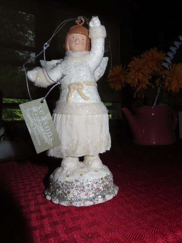 Christmas Seasons Of Canon Falls  Holiday Ornament snow angel girl