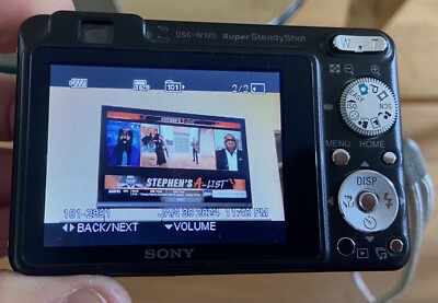 SONY CYBER-SHOT DSC-W120 BLACK 7.2 MP DIGITAL CAMERA BATTERY