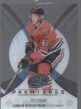 JOAKIM NORDSTROM 2013-14 UPPER DECK ICE PREMIERES ROOKIE CARD #61  /999