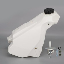 NEW Plastic Fuel Gas Tank White For Honda CR500 CR 500 R CR500R 1989 - 2001 UK