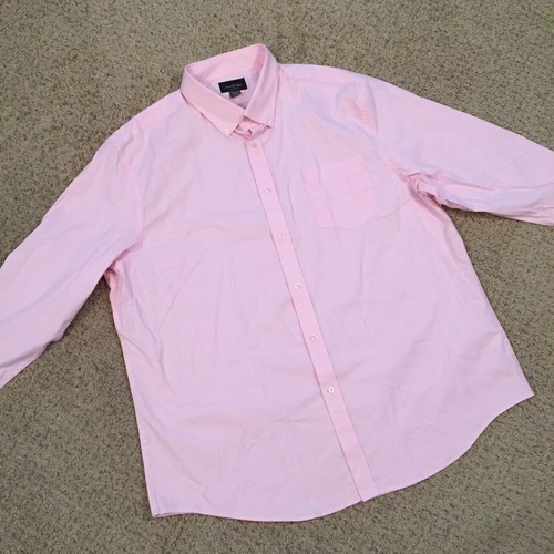 David Taylor Button Up Shirt Mens 18.5 Long Sleeve Pink - Picture 5 of 12