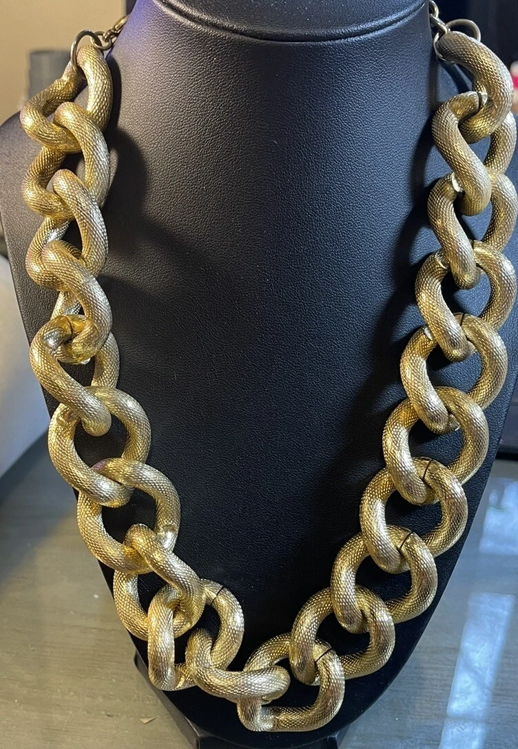 VETEMENTS Collana Fornash maglia oro grande 20"