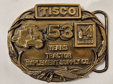 NEW TISCO 1987 TRACTOR IMPLEMENT SUPPLY CO 53 YEARS LIMITED EDITION BELT BUCKLE