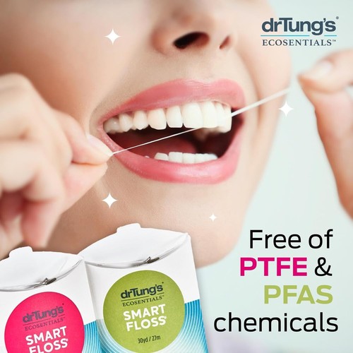 Smart Floss - Gusto delicato di cardamomo, si espande per pulire tutti gli spazi dentali, confezione da 3 - Foto 4 di 9