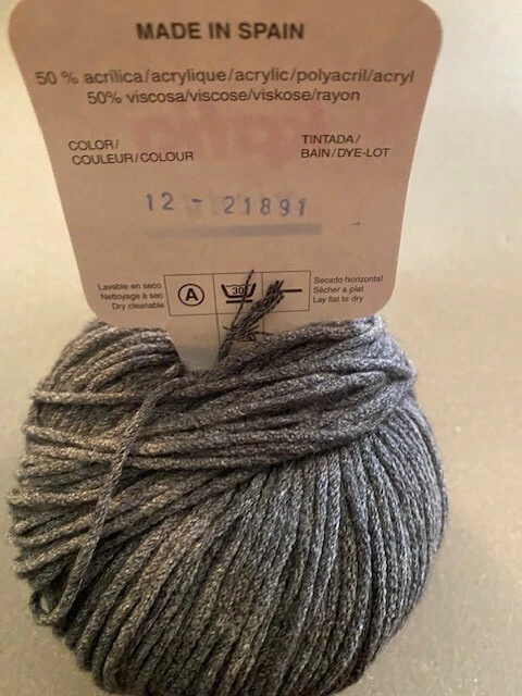 Soft KATIA VIENA Yarn 2 skeins-color #12 -50g 1.75oz SPAIN 80m 87 yd WASHABLE - Image 2 of 2