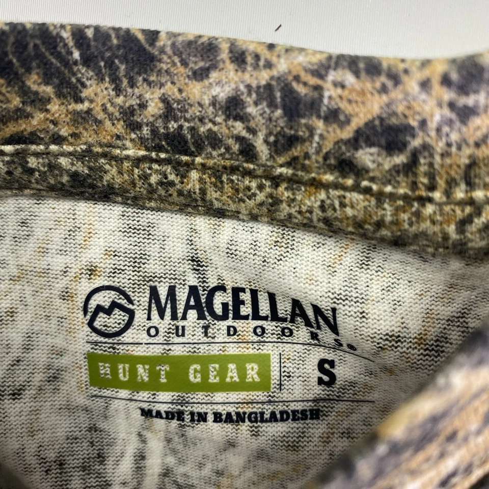 Magellan Mossy Oak Youth Small Brush Camo Long Sleeve T Shirt Casual Hunting - Image 3 of 4