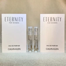 2x Calvin Klein Eternity for Women Eau de Parfum EDP Sample Sprays .04oz, 1.2ml