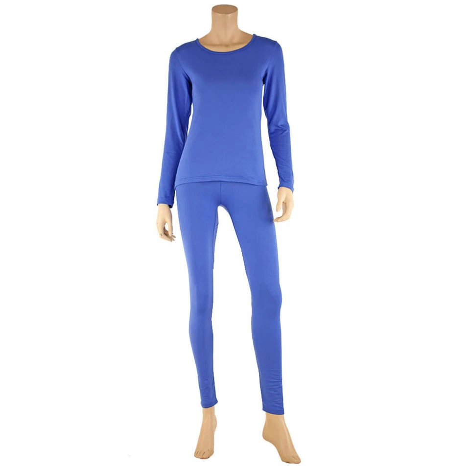 Roupa íntima térmica feminina Therma Tek microfibra lã Long Johns conjunto com 2 peças - Imagem 3 de 4