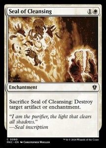 cleanse mtg card The owner of target nonland permanent puts it into their library second from the top or on the bottom. Cleanse | Legends | Star