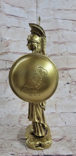 Athena Pallas sculpture bust Minerva ancient Greek Goddess alabaster 8.5" Figure - 第 8/10 張圖片
