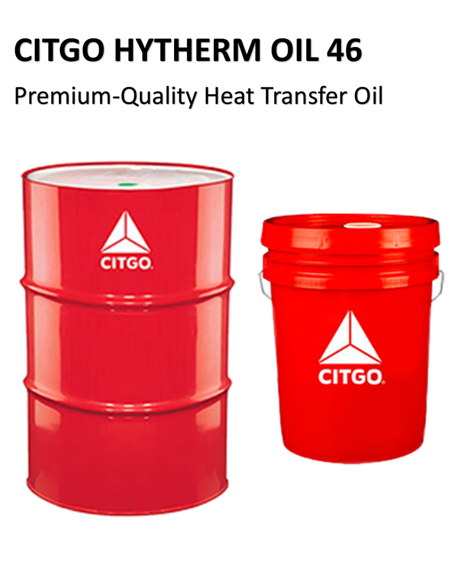 Citgo Hytherm 46 Heat Transfer Oil Thermal Fluid 5 Gallon Pail or