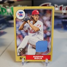 2022 Topps Series 2 - 1987 Topps Baseball Relics #87BR-AN Aaron Nola (MEM)