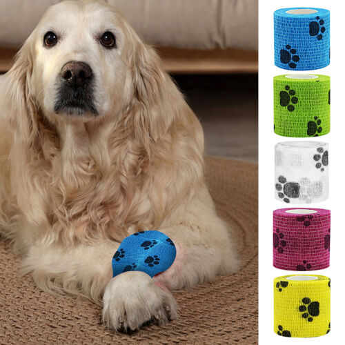 Self Adhesive Bandage Wrap Breathable Dog Bandage Pet Wraps Bandage 5cm*4.5m - Picture 2 of 14
