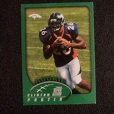 CLINTON PORTIS 2002 TOPPS ROOKIE CARD #326 NFL BRONCOS. rookie card picture