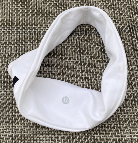 ~Ladies Lululemon White/Black Signature Reversible Athletic Head Wrap/Band~NEW!~ - Foto 6 di 6