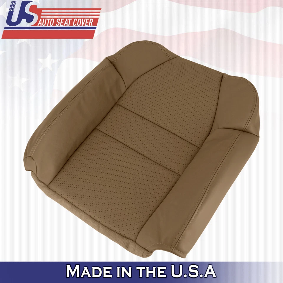 Capas de assento de couro sintético marrom 2005 para passageiros Acura MDX superior e inferior  - Imagem 2 de 4