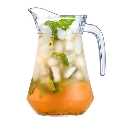 Krug Saftkrug Wasserkrug 1,3 L Glaskaraffe Milchkrug Kanne Wasser Saft ARC