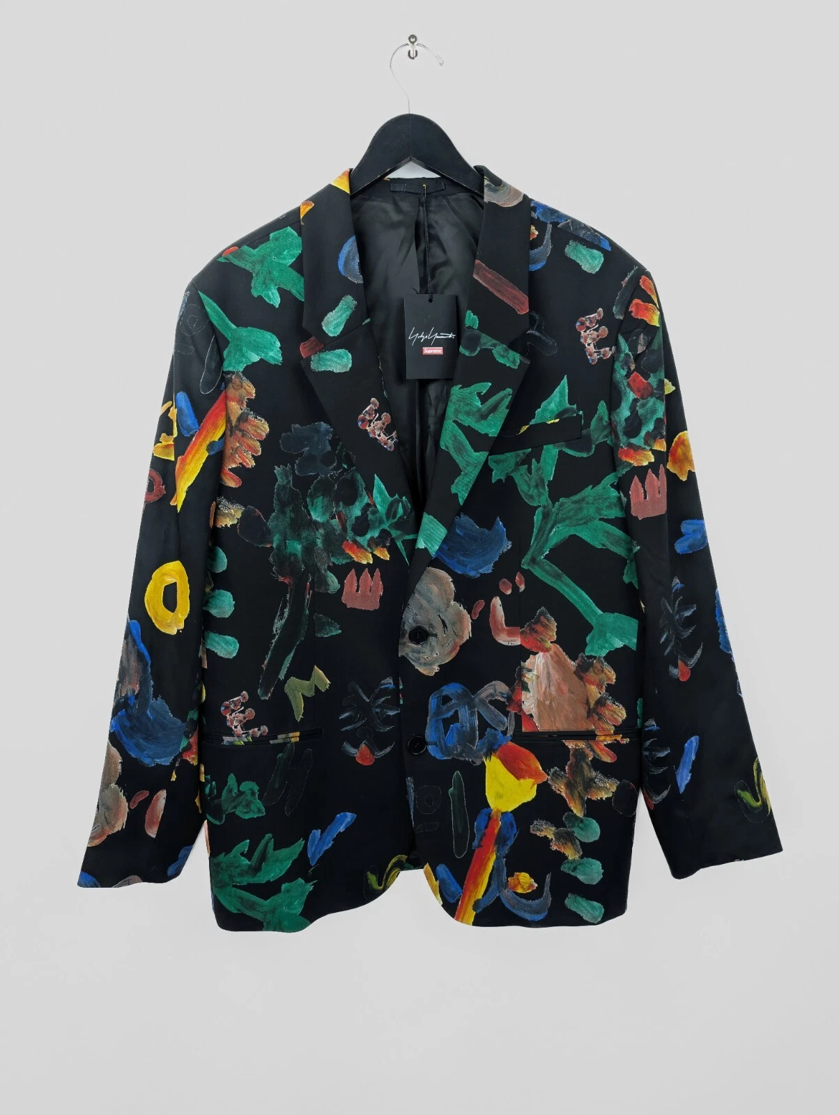 Veste de costume graphique homme FW22 SUPREME x YOHJI YAMAMOTO taille US L