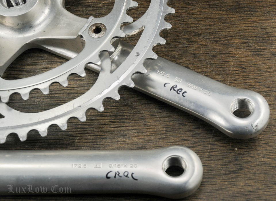 Pédalier Campagnolo C-Record Bianchi 53 Dents 144 BCD - Vintage Italie