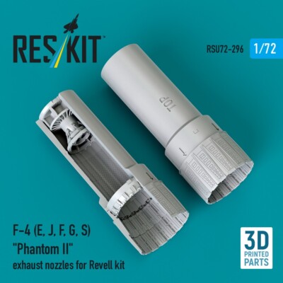 1:72 F-4 E/J/F/G/S Phantom II Exh Nozzles for Revell 3D Prt ResKit RSU72-0296