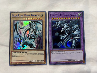ULTRA RARE BLUE-EYES ULTIMATE DRAGON WHITE DRAGON WHITE STONE OF