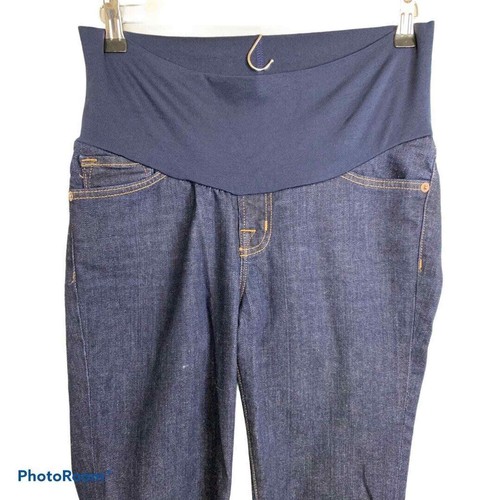 A Pea in the Pod J Brand Maternity Blue Jeans Size 28 Boot Cut - Picture 2 of 10