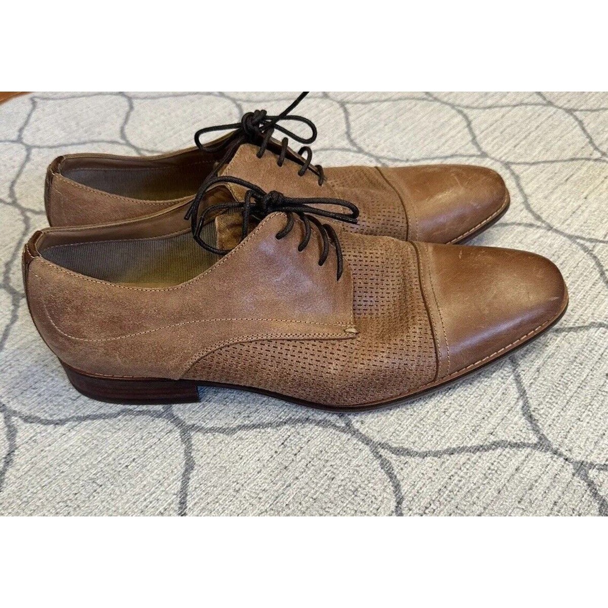 Steve Madden Shoes Desmond Mens Brown Leather Oxford Size 10  display picture 1