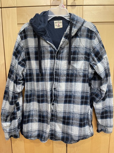 RedHead mens Hooded Flannel Jacket L 