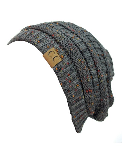 NEW! Genuine CC Beanie Colorful Confetti Soft Stretch Cable Knit Slouch Beanie - Picture 66 of 86