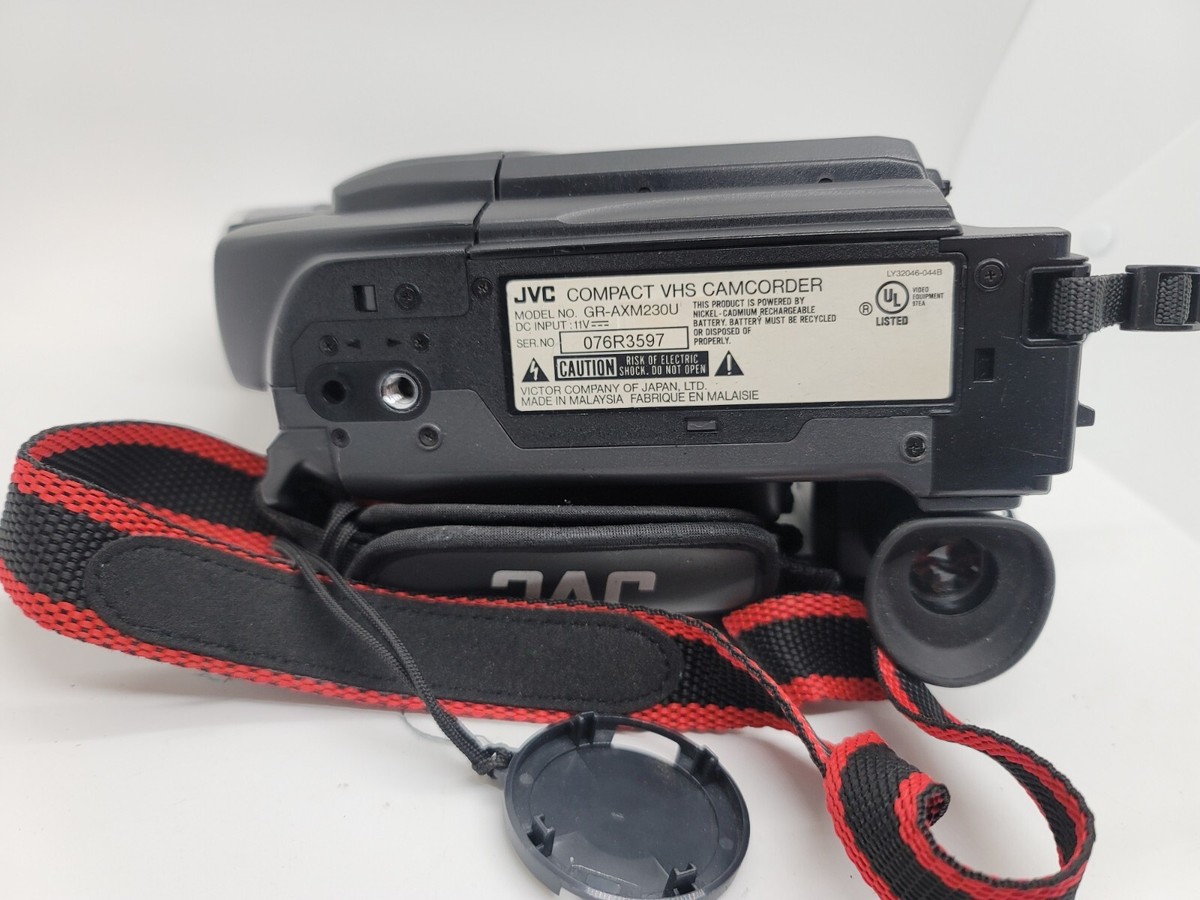 JVC GR-AXM230 VHS-C, S-VHS-C Analog Camcorder No Battery Untested