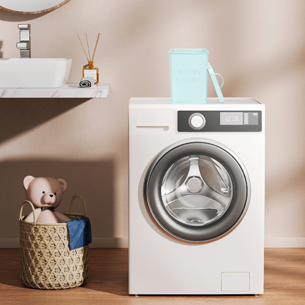 Washing Powder Storage Bucket Laundry Dispenser Bead Clothes eBay